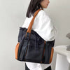 Weekend Shoulder & Crossbody Bag – Stylish Color Block Student Handbag