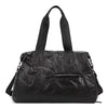 Holographic Quilted Puffer Tote Bag, Lightweight Waterproof Gym & Travel Bag with Large Capacity and Separate Shoe Compartment