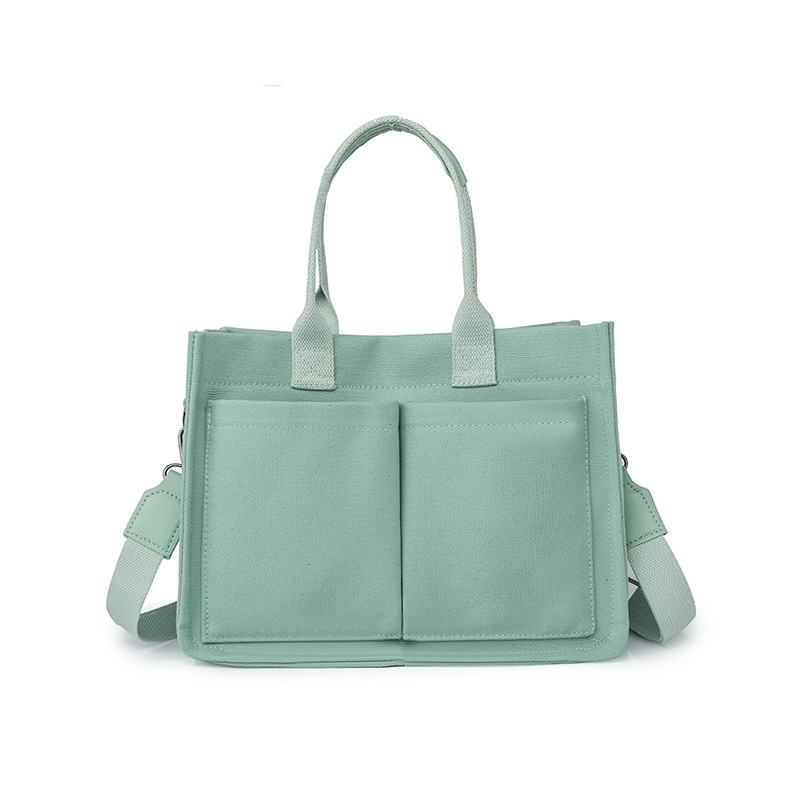 Fashion Vintage Canvas Travel Bag – Lightweight Single Shoulder Tote with Zipper