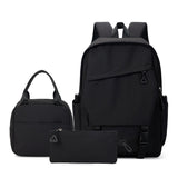 Student Unisex Cartoon Waterproof Polyester Backpack for Men and Women Youth Fashion School Campus Use Multi-Piece Travel Bag