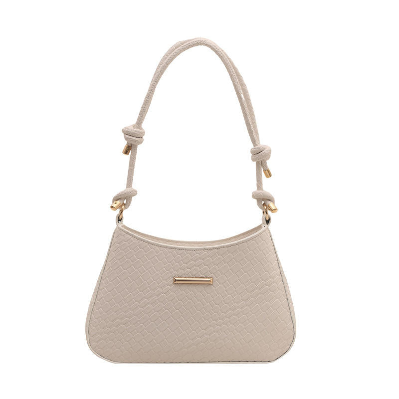 New Solid Color Underarm Bag Crossbody Bag Simple Fashion Shoulder Bag 2025 Spring Elegant Women's Handbag