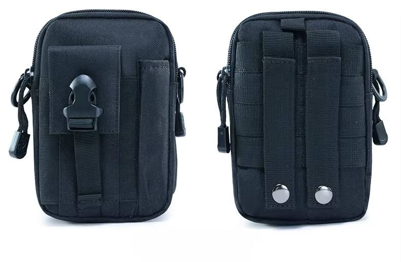 Tactical Sling Waist Bag Running Phone Bag Oxford Waterproof Molle Zipper Tear Resistant Traveling Sports Messenger Crossbody