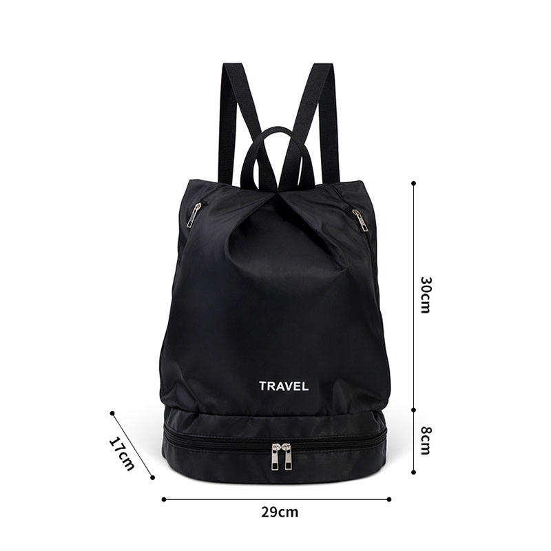 Large-Capacity Waterproof Polyester Oxford Sports Backpack for Men Women Fashionable Outdoor Leisure Fitness Bag for Daily Use