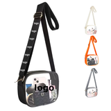 High Quality Transparent PVC Shoulder Bag Fashionable Zipper Security Backpack Coin Storage for Outdoor Travel Stadium Concert