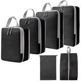 6-Piece Fashionable Packing Cubes for Storage Compression Luggage Cube Set for Travel and Suitcase Packing