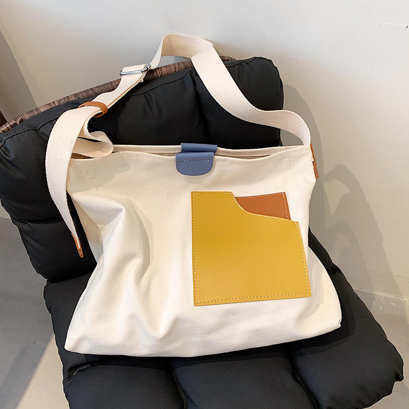 canvas Shopping Bag Large Tote Hand Bag Womens Designer Cotton Canvas Tote Handbags