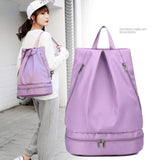 Leisure Union Deal Women New Wet Dry Separation Swimming Bag Waterproof Beach Storage Backpack Sports Drawstring Bag