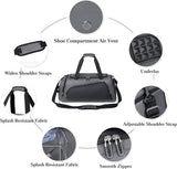 Fitness Training Bag Zipper Waterproof Oxford Cloth Weekender Sports Gym Duffel Outdoor Travel Bag Equipment Custom Gym Bag