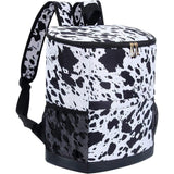 New Design Summer Fashionable Lunch Ice Pack Bag Cow Print Leopard Style for Travel Camping Picnics Coolers Backpack
