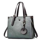 Alligator Women Crossbody Bag Lady Frosted Pattern PU Leather Single Shoulder Strap Tote Bag Metal Buckle with Handle Handbag