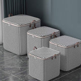 Large Capacity Thick Non-woven Quilt Storage Boxes Reusable Cube Storage Bag Organizer for Home Organizer Bedroom Single