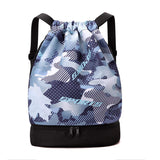 Large Capacity Simple Cute Portable Drawstring Backpack Bag for Boys Waterproof Oxford for Daily Outdoor Polyester