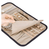 New Hot Travel Jewelry Organizer Case Foldable Jewelry Storage Roll for Earrings Necklaces Rings Bracelets Brooches