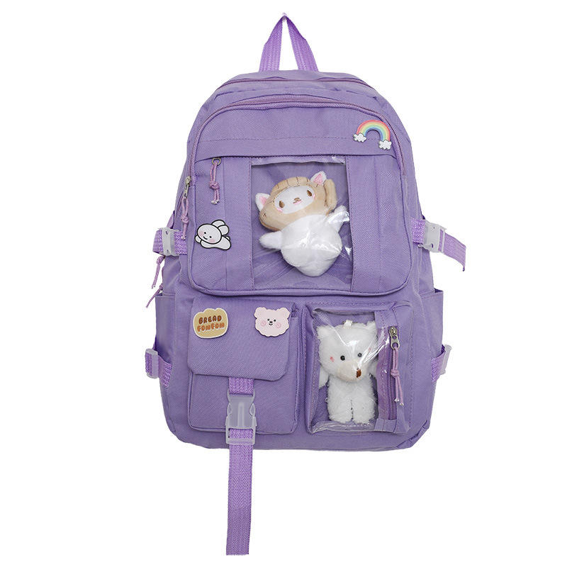 Large Capacity Casual Student Backpack for Girls for Campus School Use Computer Fit Fashionable Campus Bag