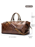 Full Grain Leather Duffel Bags for Men and Women Travel Overnight Weekend Leather Bags Travel Duffel for Men