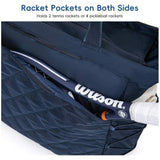 Waterproof Tennis Tote Bag Shoe Compartment Ready-Made for Unisex Hold 2-4 Rackets Both Cross-Border Polyester Custom Gym Bag