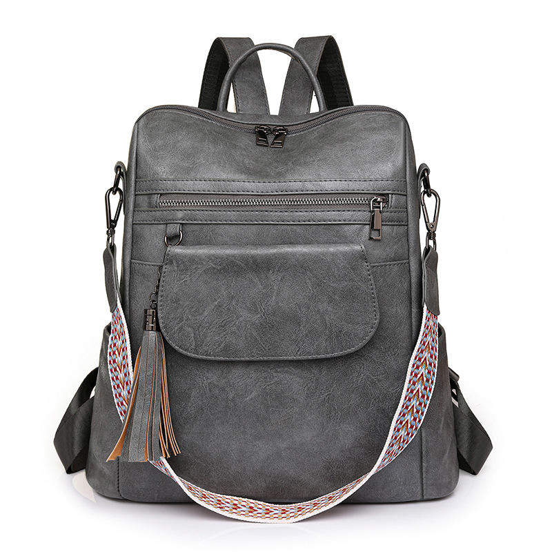 New Fashion Backpack Waterproof Women's Large Capacity Retro Single Shoulder Crossbody Bag Leisure Women's Backpack
