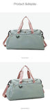 Women Waterproof Travel Duffle Gym Bags With Shoe Compartment Sport Bags