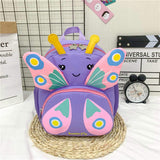 Summer New Fresh Cartoon Butterfly Design Colorful Oxford Material Anti-Lost Children's Backpack Bag