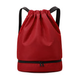 Large Capacity Simple Cute Portable Drawstring Backpack Bag for Boys Waterproof Oxford for Daily Outdoor Polyester