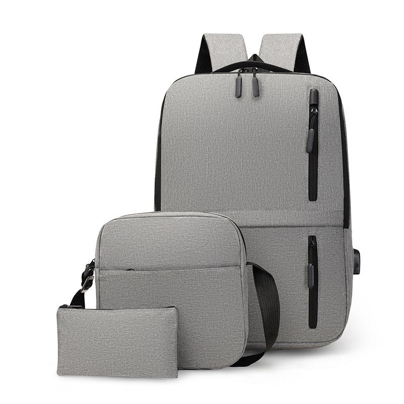 Casual Men and Women's Waterproof Computer Backpack New Business Simple Design for Travel and Middle School Students