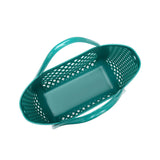 Tote Bag Large Capacity PVC Jelly Bag New Plastic Handheld Rectangle Beach Bath Wash Basket Hollow Cooling Shopping Basket