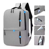 Casual Men and Women's Waterproof Computer Backpack New Business Simple Design for Travel and Middle School Students