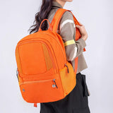 Large Capacity Denim Basketball Bag Multi-function Sports Bag Training Zipper Closure Independent Shoe Compartment Backpack