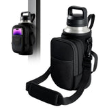 Magnetic Insulated Oxford Water Bottle Bag 40oz Ice Cup Sleeve Crossbody Handbag for Diving Fitness Sports Gym Bag