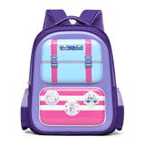 British-style Oxford Children's Schoolbag Zipper for Primary School Students Grades 3-6 Spine-protecting Lightweight Backpack