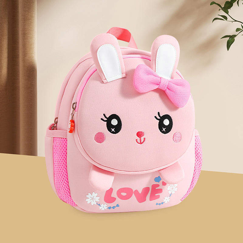 Cartoon Anti-Lost Small Backpacks Fashionable Ready-Made Kindergarten Schoolbags for Boys Girls Polyester Zipper Children's Bags