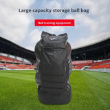 Double Shoulder Polyester Basketball Football Net Volleyball Training Equipment Large Ball Net Storage Bag with Zipper Backpack