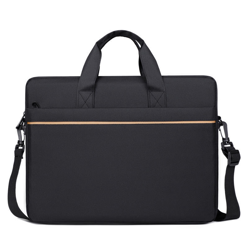 Portable Fabric Computer Bag Men's Laptop Shoulder Bag Large Capacity Business Briefcase Waterproof Breathable Travel Case