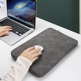 Luxury Pu Leather protection Cover case for Men Women Waterproof Laptop Sleeve Bag