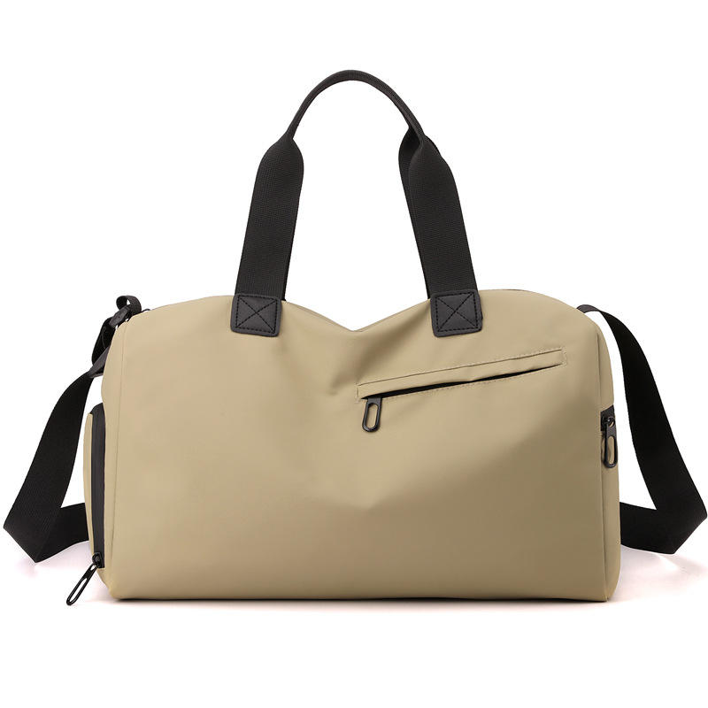 Men's Women's Sports Fitness Gym Bag Large Capacity Dry Wet Separation Fashion Hand Travel for Short Business Trips Polyester
