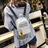 Jelly Children's School Backpack Shoulder Pvc Bag Female Clear Messenger Bag Transparent Custom Mini Kids Backpack