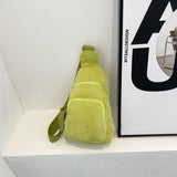 Ready to Ship Women's Corduroy Fanny Pack Cute Fashion Crossbody Travel Outdoor Embroidery Sport Sling Bag