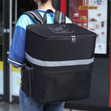 Waterproof Insulated Oxford Cooler Bag with Shoulder Strap for Takeout Meal Delivery and Supermarket Shopping Iced Wine Bag