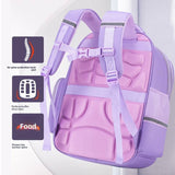 New Primary School Students Oxford Waterproof Backpack Spine Protection Weight Reduction Zipper for Grade 1-6 Children SchoolBag