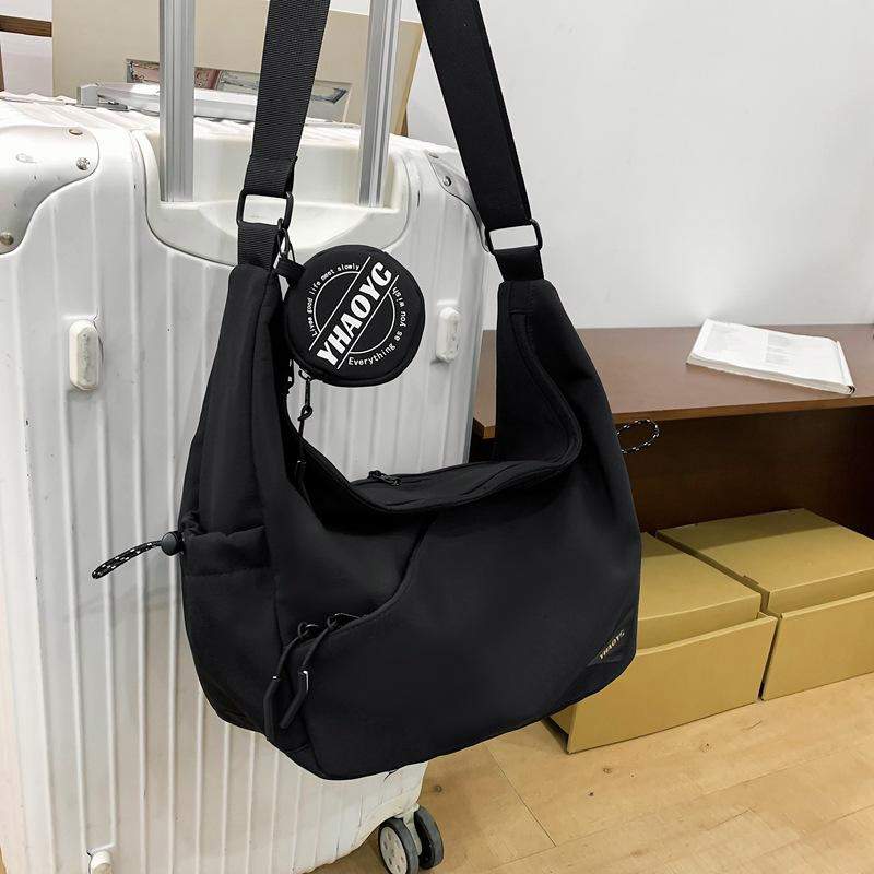 Nylon Waterproof Crossbody Bag for Boys Women & Men Fashion Casual Commuting Single Shoulder Cycling Messenger Travel Chest Bag