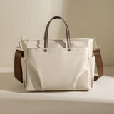 Women's Laptop Bag Fabric Waterproof Durable Large Capacity Briefcase Crossbody Tote Single Shoulder Strap Inner Sleeve