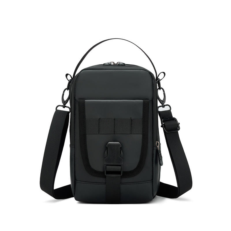 New Sports Zipper Box Shape Single-Shoulder Bag Men's Outdoor Punk Crossbody Waterproof Tool Cycling Phone Magnetic Gym Bag