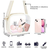 High Quality Transparent PVC Shoulder Bag Fashionable Zipper Security Backpack Coin Storage for Outdoor Travel Stadium Concert