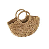 Eco-Friendly Summer Handbags Lady Handmade Pouch Rattan Tote Bag Straw Shopping Bags