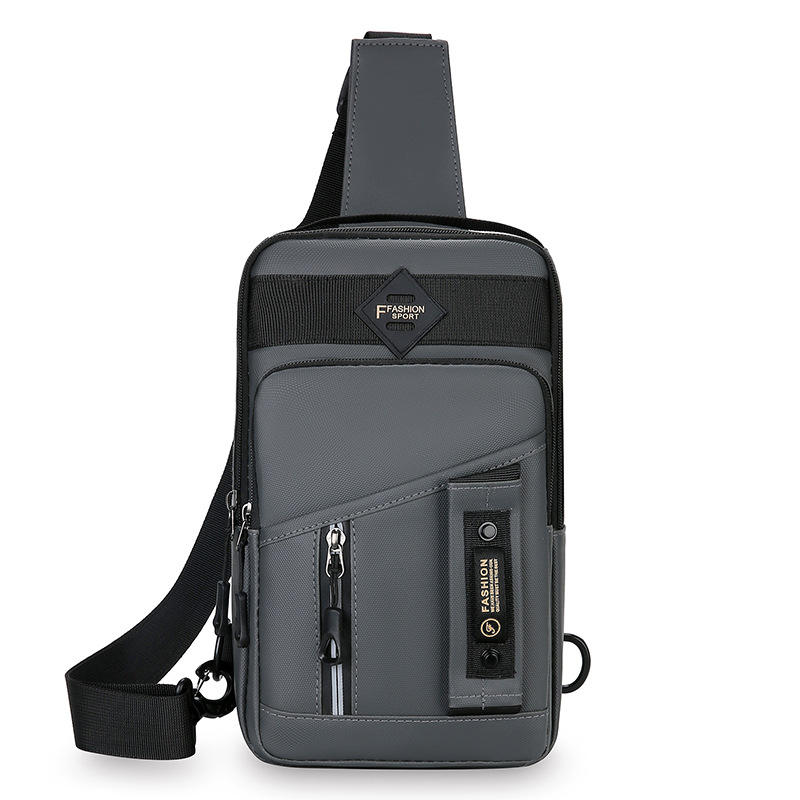 Latest Design Utility Men Double Side Multi-Pocket Organizer Crossbody Motorcycle Sports Travel Work Casual Chest Bag