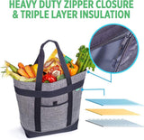 Foldable Oxford Cooler Insulated Bag Portable Travel Tote for Food Delivery Picnic Thermal