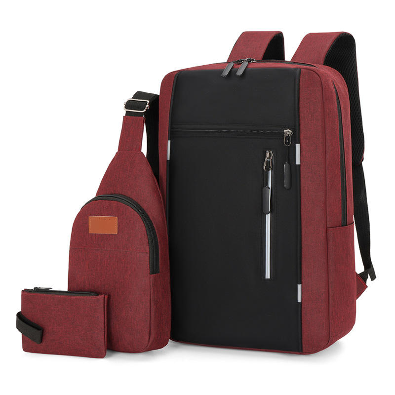 Men Casual Computer Waterproof School Rucksack Bag Customized logo Polyester Laptop Backpack
