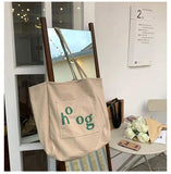 Canvas Bag Reusable Environmental Protection Shopping Bag Women's Tote Bags