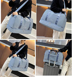 Large Capacity Travel Duffle Cute Weekender Bags for Women with Shoe Compartment Waterproof Carry on Gym Suitcase Organizer BAG