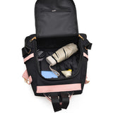 Simple Solid Color Unisex Backpack New Fashion Travel Dual-use Large Capacity Zipper Closure Women's Commuting Casual Schoolbag